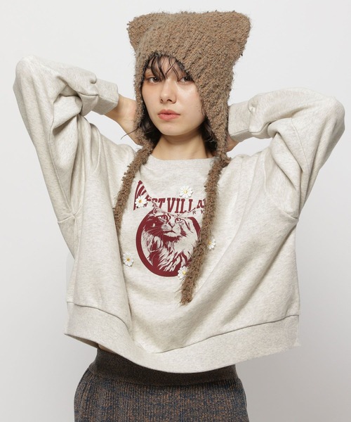 niko and（ニコアンド）の「アニマル&3Dモチーフプルオーバー