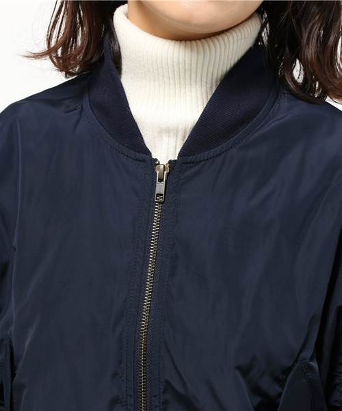 mystic（ミスティック）の「【mystic】MA-1ブルゾン（ブルゾン・レディース・ネイビー/ベージュ/カーキ・ﾌﾘ-）」の7枚目の写真