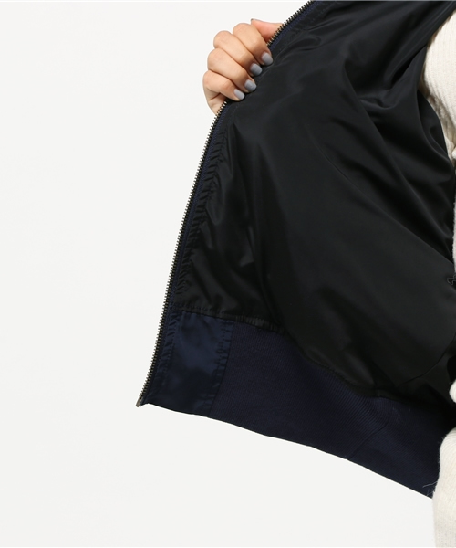 mystic（ミスティック）の「【mystic】MA-1ブルゾン（ブルゾン・レディース・ネイビー/ベージュ/カーキ・ﾌﾘ-）」の11枚目の写真