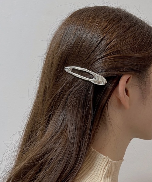ciite'（シーテ）の「メタルデザイン ヘアクリップ（バレッタ/ヘアクリップ・レディース・ゴールド/シルバー・FREE）」の2枚目の写真