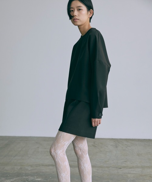 EN NEUME(エンノイム)の「【Set Up】Pants Under Mini Skirt(スカート・レディース・ネイビー/ブラック/グレー・FREE)」の4枚目の写真