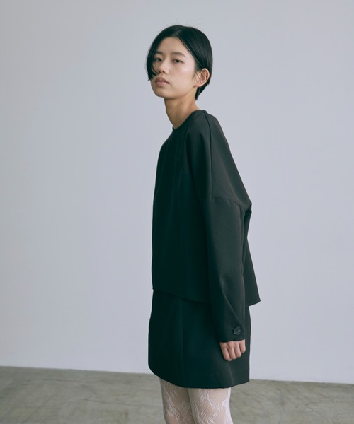 EN NEUME(エンノイム)の「【Set Up】Pants Under Mini Skirt(スカート・レディース・ネイビー/ブラック/グレー・FREE)」の9枚目の写真