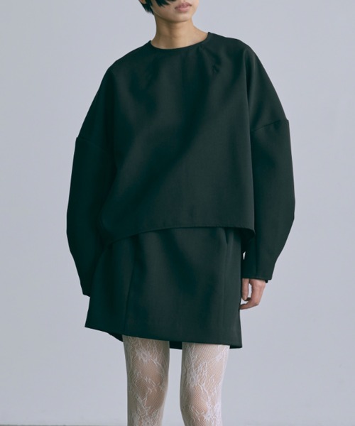 EN NEUME(エンノイム)の「【Set Up】Pants Under Mini Skirt(スカート・レディース・ネイビー/ブラック/グレー・FREE)」の6枚目の写真