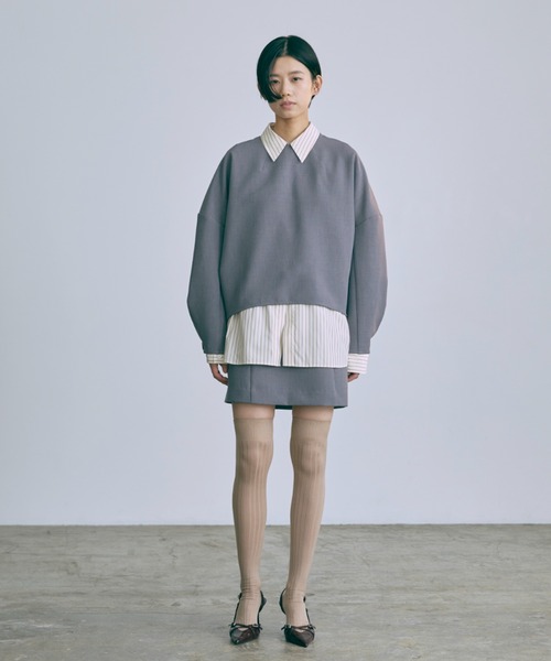 EN NEUME(エンノイム)の「【Set Up】Pants Under Mini Skirt(スカート・レディース・ネイビー/ブラック/グレー・FREE)」の10枚目の写真