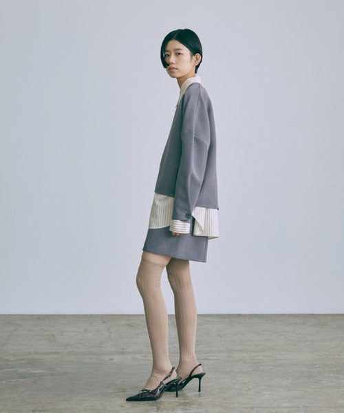 EN NEUME(エンノイム)の「【Set Up】Pants Under Mini Skirt(スカート・レディース・ネイビー/ブラック/グレー・FREE)」の20枚目の写真