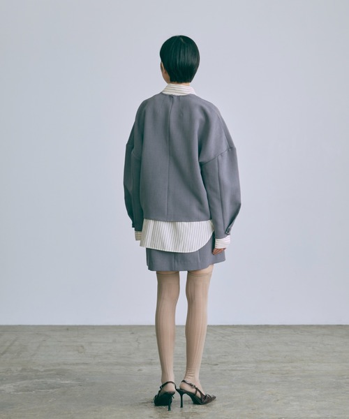 EN NEUME(エンノイム)の「【Set Up】Pants Under Mini Skirt(スカート・レディース・ネイビー/ブラック/グレー・FREE)」の19枚目の写真