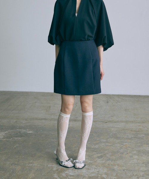 EN NEUME(エンノイム)の「【Set Up】Pants Under Mini Skirt(スカート・レディース・ネイビー/ブラック/グレー・FREE)」の13枚目の写真