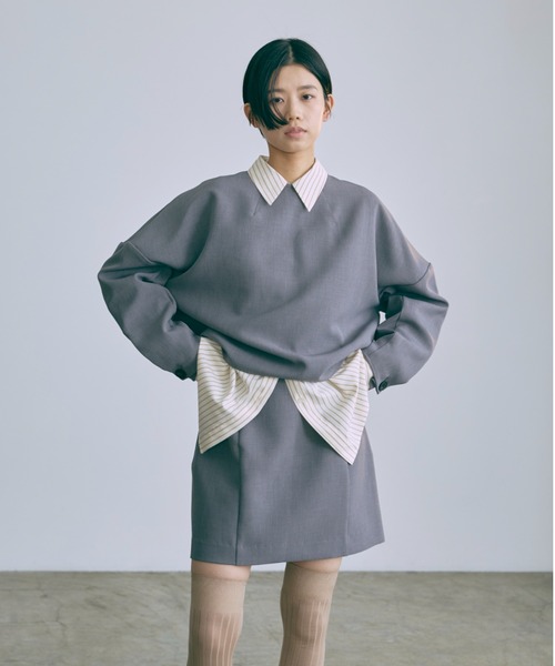 EN NEUME(エンノイム)の「【Set Up】Pants Under Mini Skirt(スカート・レディース・ネイビー/ブラック/グレー・FREE)」の14枚目の写真