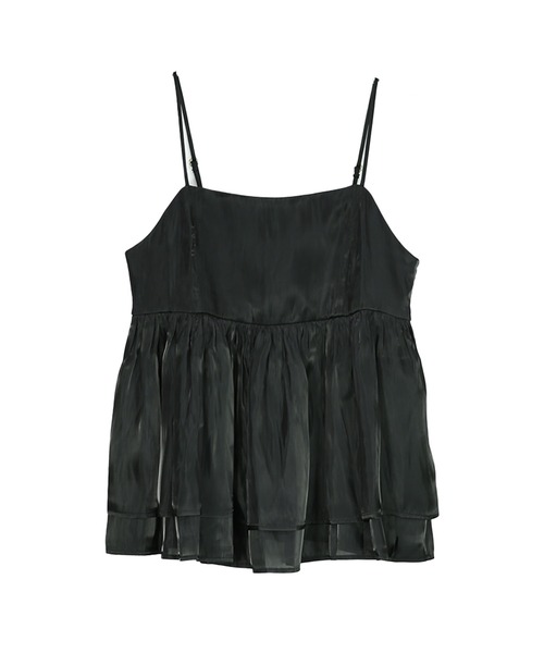and it_（アンドイット）の「シャイニーサテンキャミソールビスチェ（キャミソール・レディース・チャコール/グレイッシュベージュ/ブラック・M/L）」の17枚目の写真