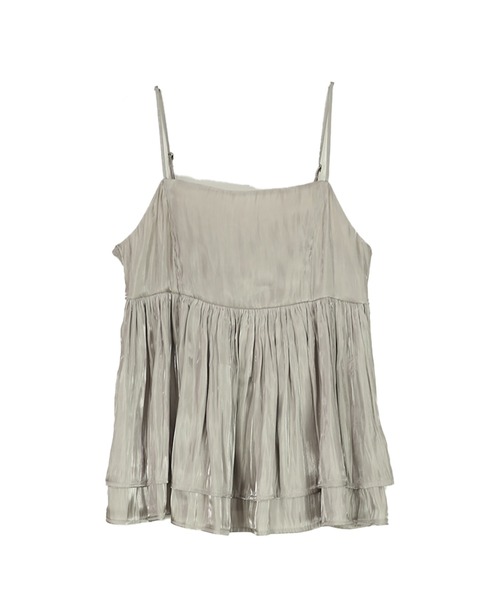 and it_（アンドイット）の「シャイニーサテンキャミソールビスチェ（キャミソール・レディース・チャコール/グレイッシュベージュ/ブラック・M/L）」の19枚目の写真