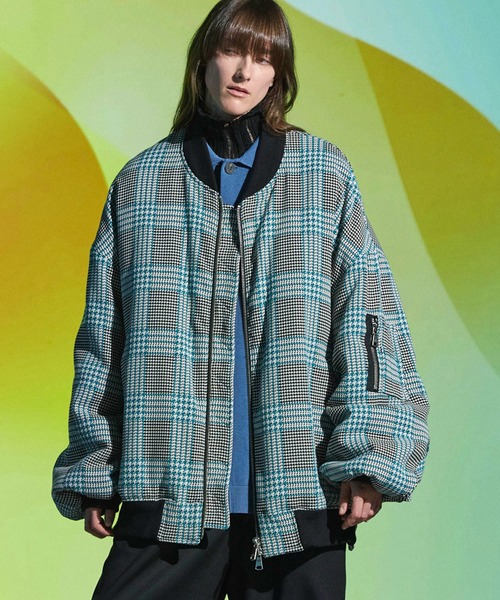 MAISON SPECIAL(メゾンスペシャル)の「《UNISEX》【Italian Dead Stock Fabric】Prime-Over MA-1/プライムオーバーMA-1【MAISON SPECIAL/メゾンスペシャル】(MA-1・メンズ・グリーン/ブラック/カーキ/レッド/ブラウン/バーガンディー/チャコールグレー/ダークブラック/オフホワイト/グレー・1/2)」の6枚目の写真