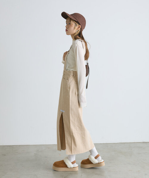w closet（ダブルクローゼット）の「ファー厚底ブーツ（ブーツ・レディース・アイボリー/ベージュ/パープル・MEDIUM/LARGE）」の15枚目の写真