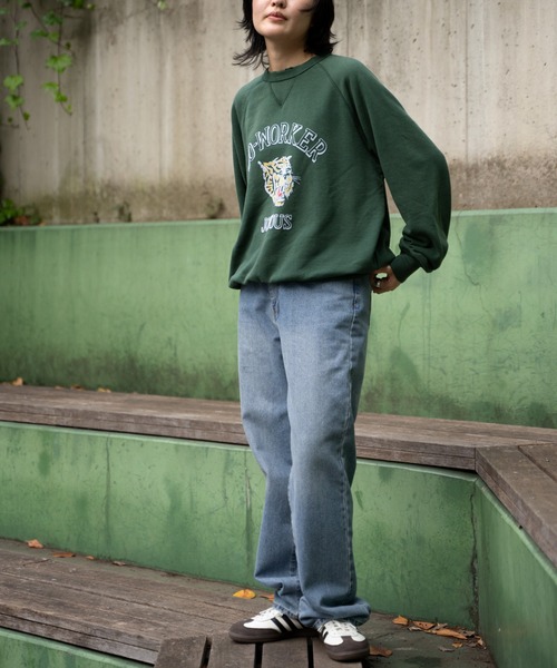 セール】トラカレッジプリント 裏毛トレーナー（スウェット）｜POWER