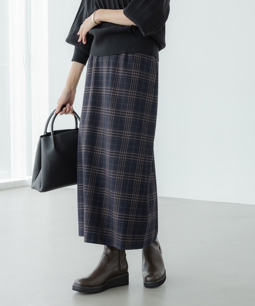 スリムウォームナロースカート＜低身長サイズあり＞/133684（スカート）｜Elura（エルーラ）