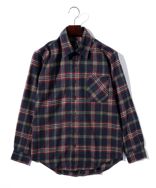 THISIS(ディスイズ)の「メンズライク ビッグシルエット ネルチャックシャツ レディース(シャツ/ブラウス・レディース・ブラック/ネイビー/ベージュ/レッド/ブラウン/オレンジ/ホワイト・X-LARGE/LARGE/MEDIUM)」の5枚目の写真