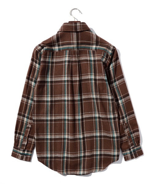THISIS(ディスイズ)の「メンズライク ビッグシルエット ネルチャックシャツ レディース(シャツ/ブラウス・レディース・ブラック/ネイビー/ベージュ/レッド/ブラウン/オレンジ/ホワイト・X-LARGE/LARGE/MEDIUM)」の10枚目の写真