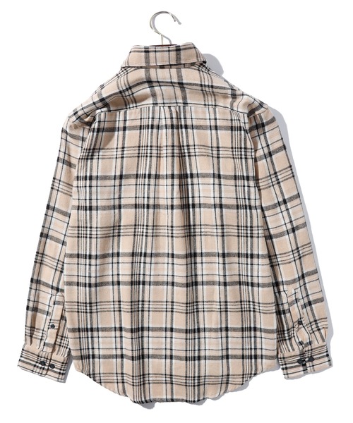 THISIS(ディスイズ)の「メンズライク ビッグシルエット ネルチャックシャツ レディース(シャツ/ブラウス・レディース・ブラック/ネイビー/ベージュ/レッド/ブラウン/オレンジ/ホワイト・X-LARGE/LARGE/MEDIUM)」の11枚目の写真