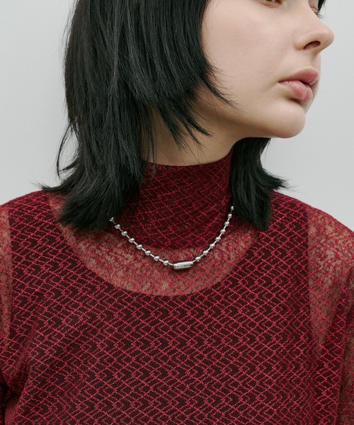 AFF AIVER（エイエフエフアイバー）の「AFF AIVER　サージカルボールチェーンネックレス（ネックレス・メンズ・シルバー/シルバー系・LARGE/MEDIUM）」の21枚目の写真