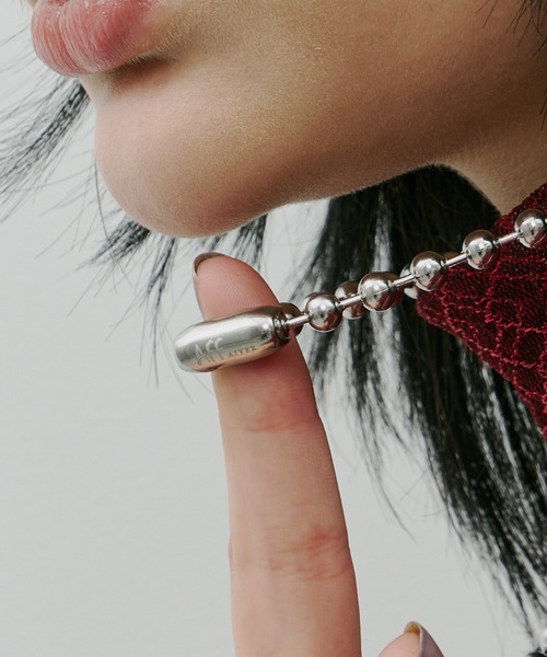 AFF AIVER（エイエフエフアイバー）の「AFF AIVER　サージカルボールチェーンネックレス（ネックレス・メンズ・シルバー/シルバー系・LARGE/MEDIUM）」の22枚目の写真