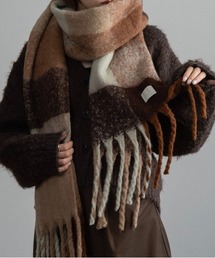 Amiur | bulky volume fringe muffler / バルキーボリュームフリンジマフラー(マフラー)