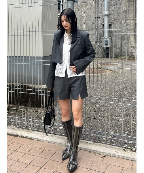 SLY ポインテッドシューズ SLY黒 ポインテッドトゥ ミュール