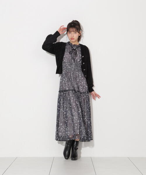 JILL by JILL STUART（ジルバイジルスチュアート）の「◇ラメフェザーカーディガン（カーディガン/ボレロ・レディース・ホワイト/ブラック/ピンク/ピンク系その他・FREE）」の7枚目の写真