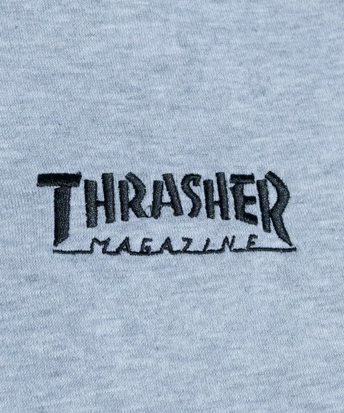 【at】〔THRASHER/スラッシャー〕アソートパターンロゴ プリント＆刺繍 クルーネックスウェット（スウェット）｜THRASHER（スラッシャー）