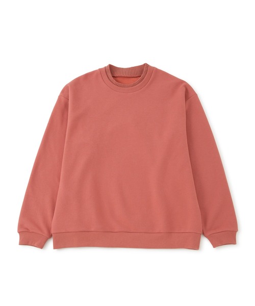  j.n.r.d（ジェー・エヌ・アール・ディー）の「j.n.r.d/リブカラーツイル裏起毛スエット（Tシャツ/カットソー・メンズ・レンガ/オフホワイト/チャコールグレー・LL/L/M）」の3枚目の写真