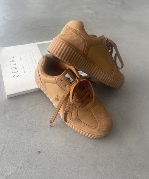 U.S. POLO ASSN.（ユーエスポロアッスン）の「U.S. POLO ASSN. ローカット 厚底 スニーカー（スニーカー・レディース・ホワイト/ベージュ系その他/ブラウン/ブラック/ホワイト×グレー/ピンク・22.5cm/23cm/23.5cm/24cm/24.5cm/25cm/25.5cm/26cm/26.5cm/27cm）」の14枚目の写真