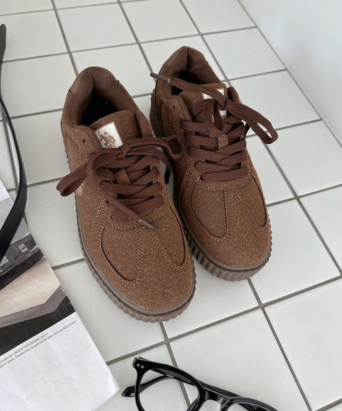 U.S. POLO ASSN.（ユーエスポロアッスン）の「U.S. POLO ASSN. ローカット 厚底 スニーカー（スニーカー・レディース・ホワイト/ベージュ系その他/ブラウン/ブラック/ホワイト×グレー/ピンク/ホワイト×グリーン/ブルー/ダークブラウン・22.5cm/23cm/23.5cm/24cm/24.5cm/25cm/25.5cm/26cm/26.5cm/27cm/23.0cm/23.5㎝/24.0cm）」の15枚目の写真