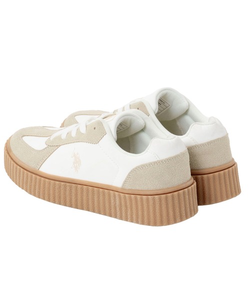 U.S. POLO ASSN.（ユーエスポロアッスン）の「U.S. POLO ASSN. ローカット 厚底 スニーカー（スニーカー・レディース・ホワイト/ベージュ系その他/ブラウン/ブラック/ホワイト×グレー/ピンク・22.5cm/23cm/23.5cm/24cm/24.5cm/25cm/25.5cm/26cm/26.5cm/27cm）」の21枚目の写真