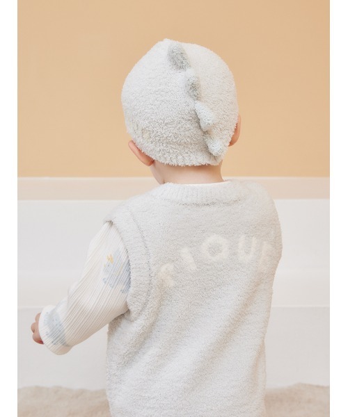 gelato pique（ジェラートピケ）の「【BABY】パウダーアニマルキャップ（その他ベビー用品・キッズ・グリーン/ラベンダー/オフホワイト・FREE）」の6枚目の写真