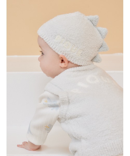 gelato pique（ジェラートピケ）の「【BABY】パウダーアニマルキャップ（その他ベビー用品・キッズ・グリーン/ラベンダー/オフホワイト・FREE）」の7枚目の写真