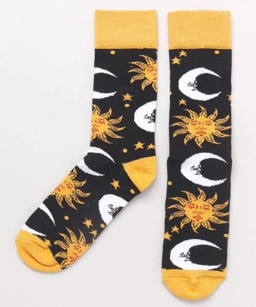 チャイハネ(チャイハネ)の「【チャイハネ】ネイチャーミドルソックス25~28cm(ソックス/靴下・メンズ・ブラック/カーキ/オリーブ/ネイビー/パープル/イエロー/レッド/ホワイト・FREE)」の7枚目の写真