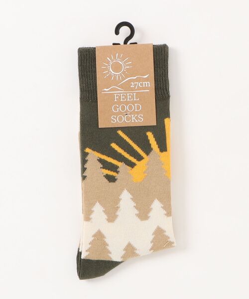 チャイハネ(チャイハネ)の「【チャイハネ】ネイチャーミドルソックス25~28cm(ソックス/靴下・メンズ・ブラック/カーキ/オリーブ/ネイビー/パープル/イエロー/レッド/ホワイト・FREE)」の19枚目の写真