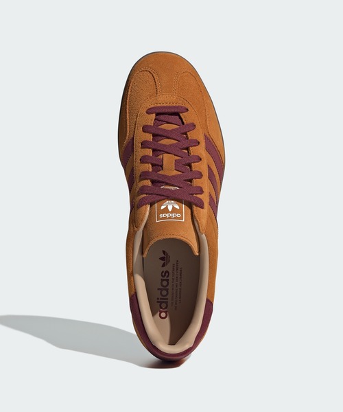adidas(アディダス)の「adidas/アディダス GAZELLE INDOOR W スリーストライプス ロゴスニーカー(スニーカー・メンズ・ベージュ/ブラック/オレンジ/サンドベージュ/グリーン・24.5/24/23.5/23/26.5/27/27.5/25/26/28/25.5)」の20枚目の写真
