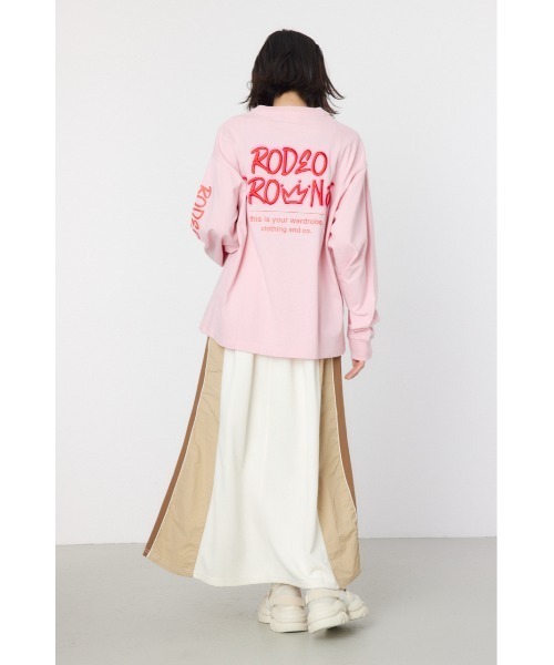 RODEO CROWNS WIDE BOWL(ロデオクラウンズワイドボウル)の「ナイロン×ジャージスカート(スカート・レディース・ベージュ系その他/レッド系その他/グリーン系その他/ブラック系その他・FREE)」の7枚目の写真