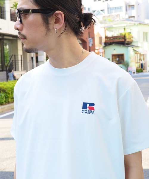 Russell Athletic（ラッセルアスレティック）の「【別注】RUSSELL ATHLETIC / DRI-POWER T-SHIRT（Tシャツ/カットソー・メンズ・ホワイト/ブラック/ネイビー・M/S/XL/L）」の7枚目の写真