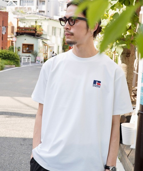 Russell Athletic（ラッセルアスレティック）の「【別注】RUSSELL ATHLETIC / DRI-POWER T-SHIRT（Tシャツ/カットソー・メンズ・ホワイト/ブラック/ネイビー・M/S/XL/L）」の8枚目の写真