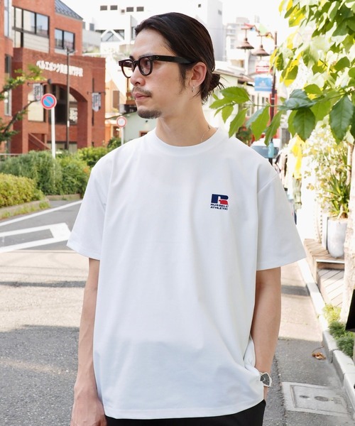 Russell Athletic（ラッセルアスレティック）の「【別注】RUSSELL ATHLETIC / DRI-POWER T-SHIRT（Tシャツ/カットソー・メンズ・ホワイト/ブラック/ネイビー・M/S/XL/L）」の9枚目の写真