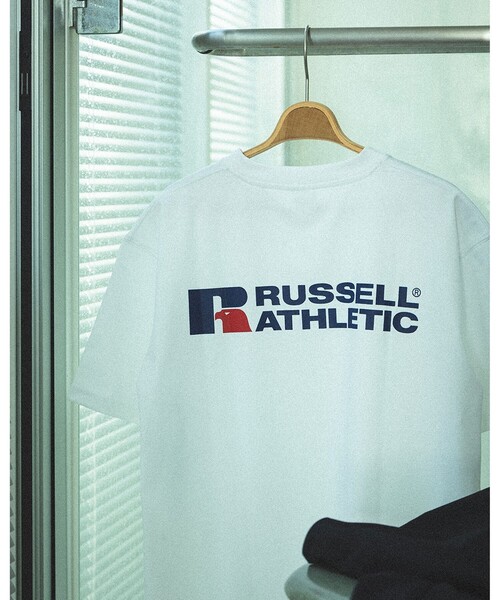 Russell Athletic（ラッセルアスレティック）の「【別注】RUSSELL ATHLETIC / DRI-POWER T-SHIRT（Tシャツ/カットソー・メンズ・ホワイト/ブラック/ネイビー・M/S/XL/L）」の4枚目の写真