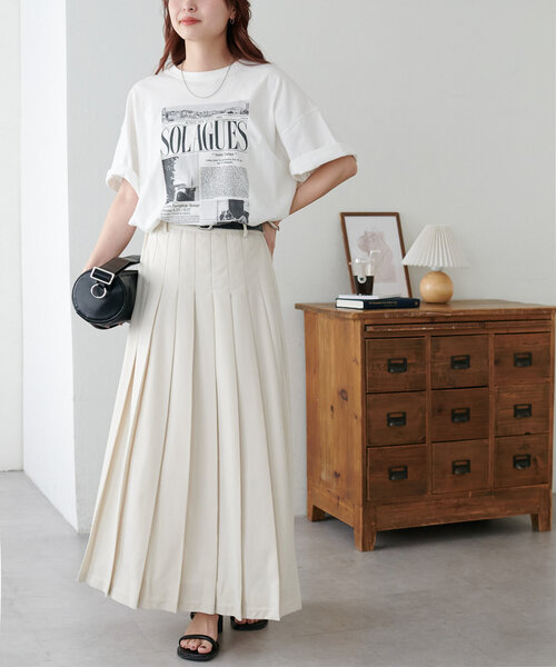 プリーツロングスカート（スカート）｜DISCOAT（ディスコート）の