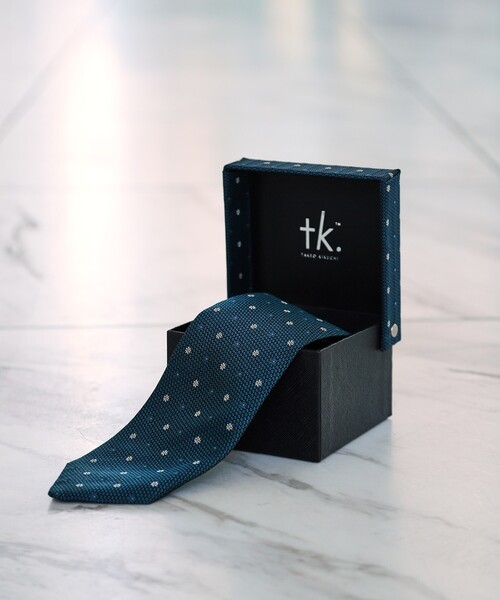 tk.TAKEO KIKUCHI（ティーケータケオキクチ）の「◆【BOX入り】ベーシックタイ（ネクタイ・メンズ・グレー系その他4/サックスブルー系2/モスグリーン系3/ライトグレー系2/ネイビー系2/ブルー系その他5・00）」の3枚目の写真