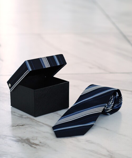 tk.TAKEO KIKUCHI（ティーケータケオキクチ）の「◆【BOX入り】ベーシックタイ（ネクタイ・メンズ・グレー系その他4/サックスブルー系2/モスグリーン系3/ライトグレー系2/ネイビー系2/ブルー系その他5・00）」の5枚目の写真