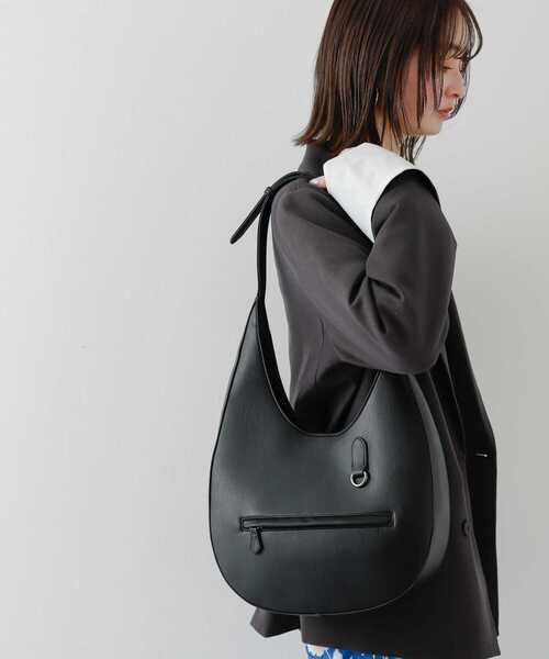 SENSE OF PLACE by URBAN RESEARCH（センスオブプレイスバイアーバンリサーチ）の「ワンハンドルラウンドバッグ（ショルダーバッグ・レディース・ブラウン/ブラック/アイボリー・ONE）」の10枚目の写真