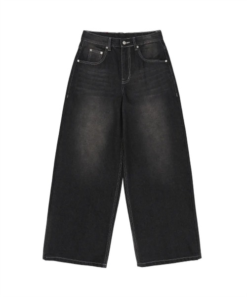 ★AMES-WORLDWIDE★OVERFIT STITCH DENIM PANTS BLACK★正規品 MUSINSA | AMES-WORLDWIDE OVERFIT STITCH DENIM PANTS BLACK