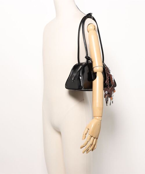 NOLITA LABORATORY(ノリータラボラトリー)の「【 NOLITA / ノリータ 】 バッグチャーム付き ミニボストン(ショルダーバッグ・レディース・ブラック/ブラウン/アイボリー・FREE)」の16枚目の写真