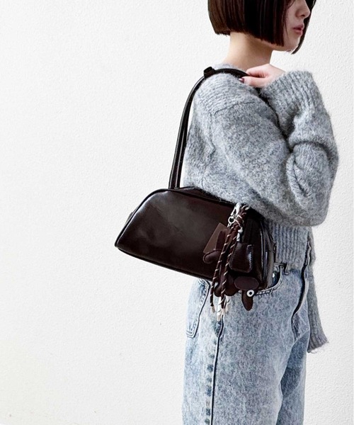NOLITA LABORATORY(ノリータラボラトリー)の「【 NOLITA / ノリータ 】 バッグチャーム付き ミニボストン(ショルダーバッグ・レディース・ブラック/ブラウン/アイボリー・FREE)」の12枚目の写真
