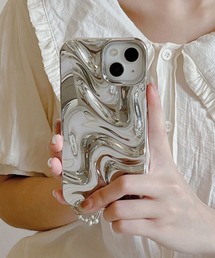 Fun & Daily（ファンアンドデイリー）の「Silver Wave iPhone Case 14 15 16 17 Pro ProMax（スマホケース/カバー・レディース）」
