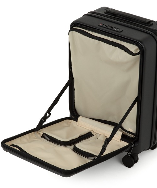 ACE（エース）の「エース スーツケース エスカレラ 34L 2～3泊 3.2kg 機内持込 フロントオープン 静音双輪キャスター １気室 No.05651（スーツケース/キャリーバッグ・メンズ・ブラック/ベージュ系/ネイビー/ブルー系その他/アイボリー・S）」の6枚目の写真